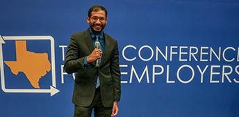 A speaker at a 2024 TCE conference