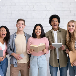 A group of young people.