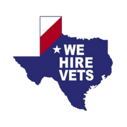We Hire Vets logo.